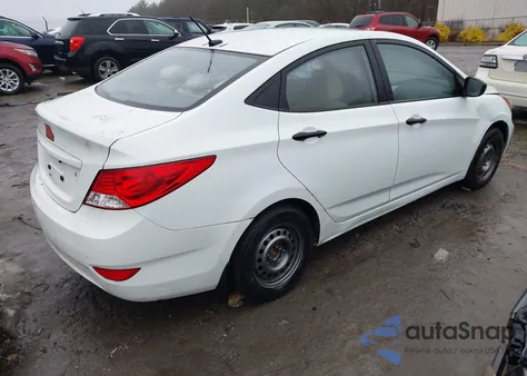 2012 Hyundai Accent Gls z USA, uszkodzony, nr VIN KMHCT4AE2CU254355